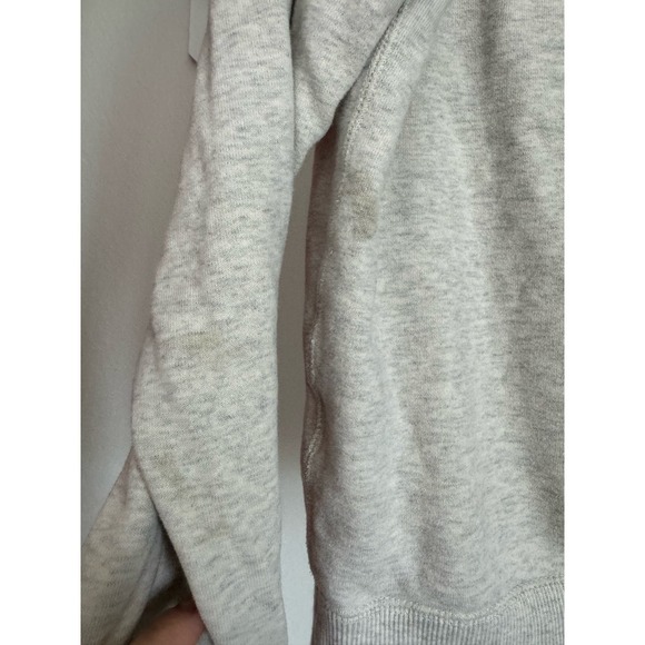Nike Funnel Neck Full Zip Sweater‎ Jacket Size Medium Cream Grey Women's - Picture 5 of 8